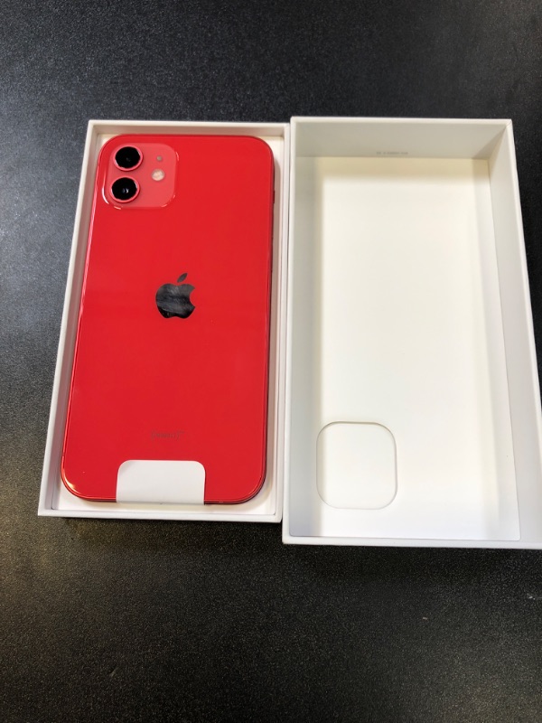 Photo 2 of Apple iPhone 12 (256GB, (Product) RED) [Locked] 