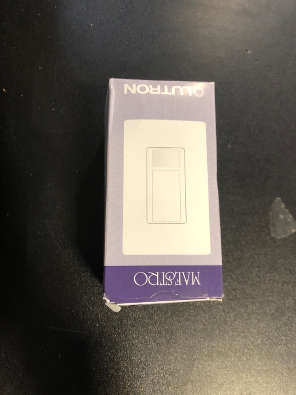 Photo 1 of Lutron Maestro Motion Sensor Light Switch for Bathroom, Garage, Laundry Room, and Closet, for Any Light Bulbs, Occupancy and Vacancy Sensor, Single-Pole Only, No Neutral Required, MS-OPS5M-WH, White