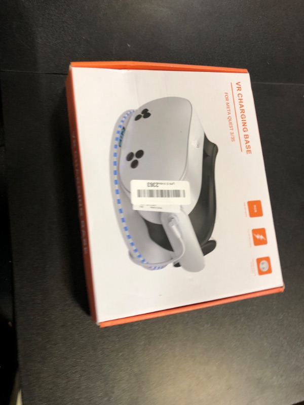 Photo 1 of Charging Dock for Meta Quest 3 & Quest 3S, Kinwin 30W Fast Charging Station for Oculus Quest 3S Accessories with RGB Light, VR Charger Stand for Headset and Controller with 2 Rechargeable Batteries