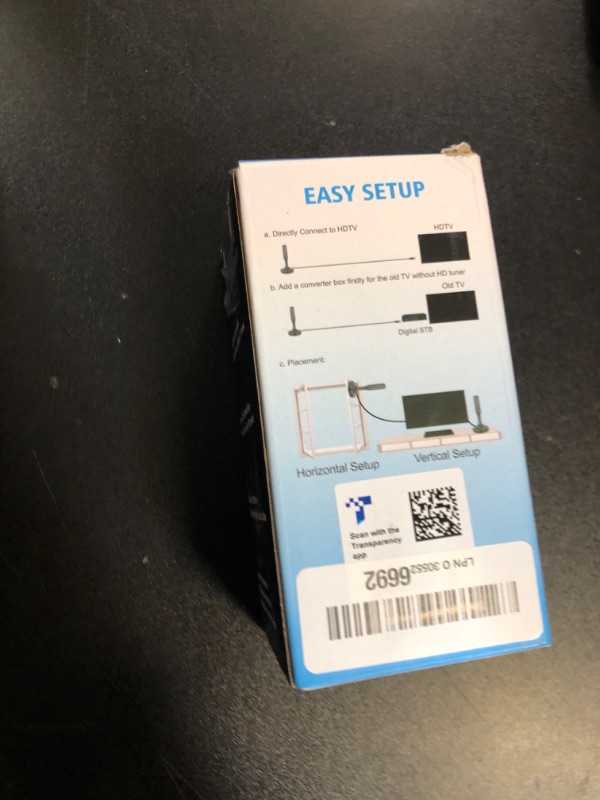 Photo 1 of HIDB TV Antenna for Smart TV Indoor, Strong Magnetic Base Indoor TV Antenna for Easy Installation, Long Range Reception HD Antennas for TV Indoor 4k 1080P Channels-10ft Long Cables (Black)