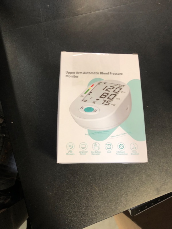 Photo 1 of Blood Pressure Monitors, Bp Monitor - Blood Pressure Machine Large Cuff Blood Pressure Monitor Upper Arm Cuff 8.7''-17.3'', Large Screen, 2 Users Total 198 Memories