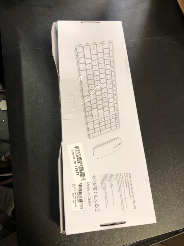 Photo 1 of Wireless Bluetooth Keyboard and Mouse for Mac, Multi-Device Rechargeable Slim Keyboard and Mouse Stainless Steel Full Size, Compatible with MacBook Pro/Air, iPad, iMac - Black Rose Gold