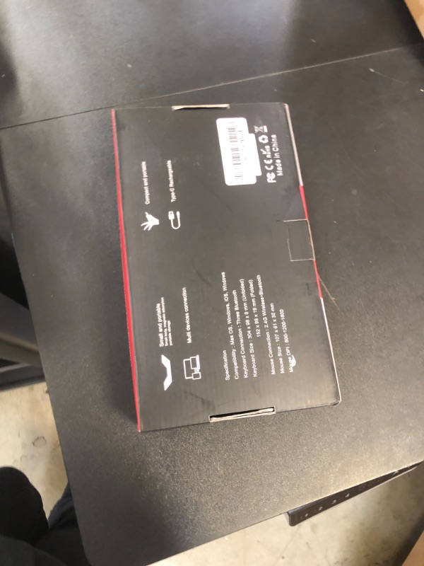 Photo 1 of Foldable Keyboard and Mouse for Laptop, Travel Bluetooth Folding Keyboard Mouse with Portable Case, Rechargeable Keyboard for Business, 2.4G Wireless & Bluetooth, for iPad Tablets Laptop iOS Android