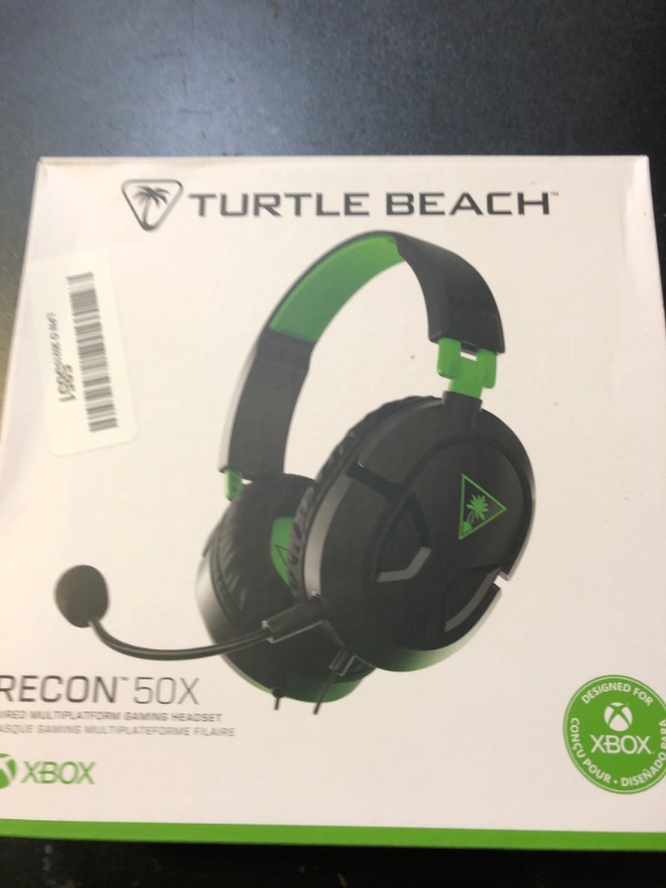 Photo 1 of Turtle Beach Recon 50 Xbox Gaming Headset - Xbox Series X, Xbox Series S, Xbox One, PS5, PS4, PlayStation, Mobile & PC with 3.5mm - Removable Mic, 40mm Speakers