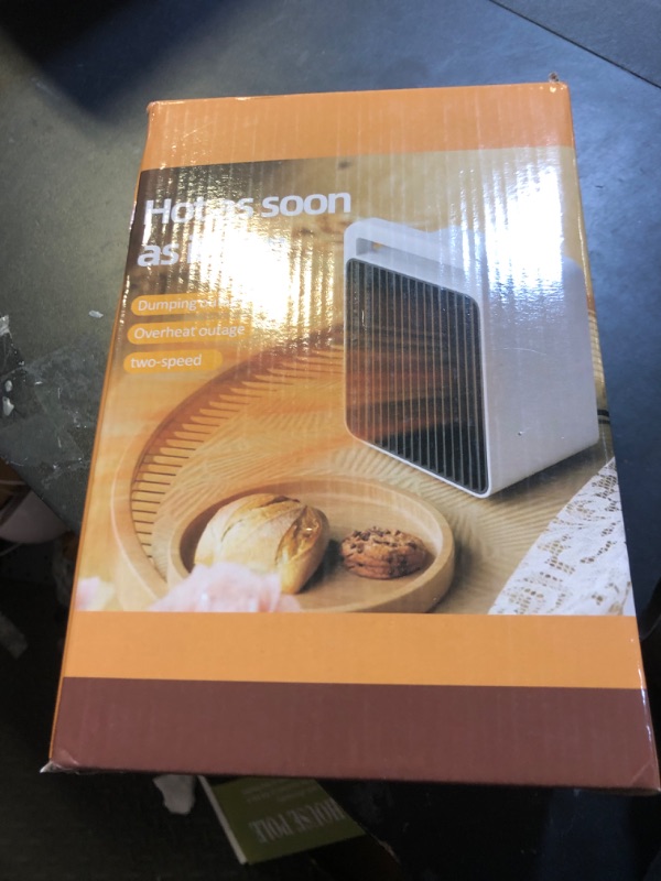 Photo 1 of Portable Space Heater Small Space Heaters for Indoor Use,Mini Heater for Office Desk 900W Safe and Quiet Ceramic,Small Heater Fan with Overheat Protection Room Heater with Dumping Shutdown