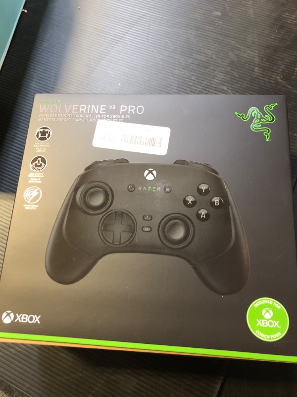 Photo 1 of Razer Wolverine V3 Pro Wireless Gaming Controller: Licensed for Xbox Series X|S, Xbox One, Windows PC - 6 Remappable Buttons - Fast Triggers - Customizable Thumbsticks - Wired Tournament Mode - Black