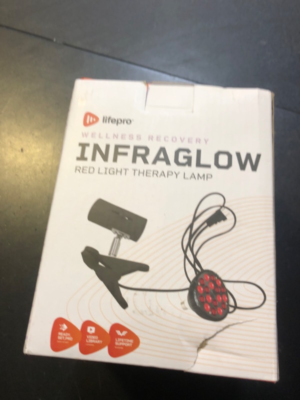 Photo 2 of LifePro InfraGlow NIR & Red Light Therapy Lamp - Infrared Red Light Therapy Bulb with 18 LEDs & Clip-On Lamp - at-Home Red Light Therapy for Body, Chronic Pain Relief, Skin Wellness, & Recovery