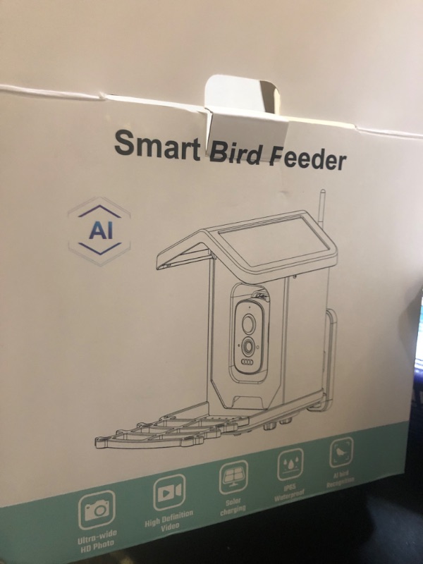 Photo 2 of Bird Feeder with Camera, 4K HD AI Identify Bird Species, Smart Solar-Powered Bird Feeder, Auto Capture Bird & Motion Detection for Watching, Camera Bird Feeders Present for Bird Lovers