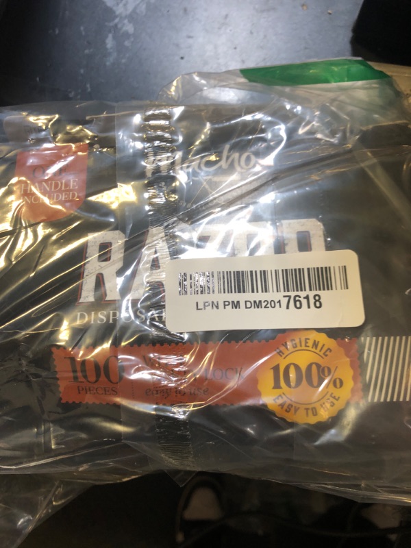 Photo 1 of Professional Disposable Straight Razors for Men - Blade Holder with 100 Stainless Steel Razor Blade Heads - Features a Safety Lock & Blade Guard for Barbers, Shaving, and Grooming by Better Barber