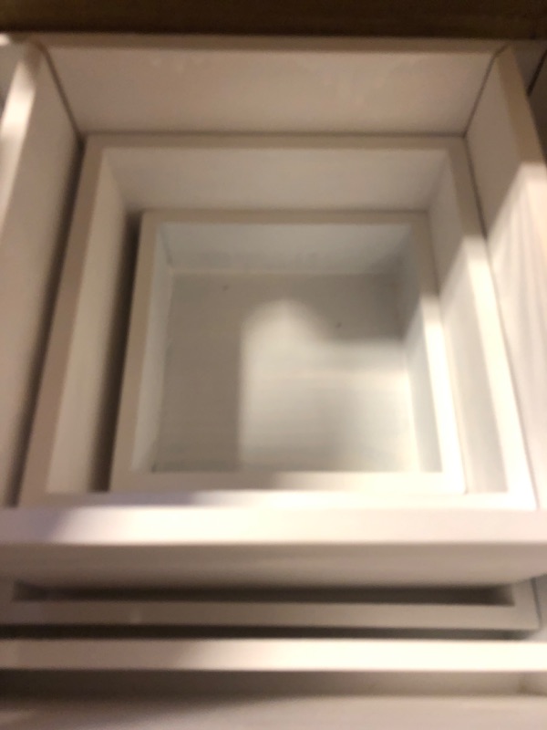 Photo 1 of 6 Pack Wooden Risers Display Stands Square Buffet Risers for Party Wood Cake Stands Rustic Cupcake Stands Wooden Crates for Display Wood Risers for Decor Wooden Food Display Risers Nesting Risers