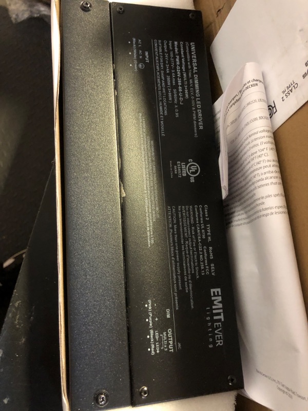 Photo 1 of EMITEVER 288W Dimmable LED Driver, 24V 5-in-1 Dimmable Power Supply,3-Channels AC to DC Transformer for LED Light, Compatible with Lutron and Leviton Dimmer, Waterproof IP67 and UL Listed, Class 2