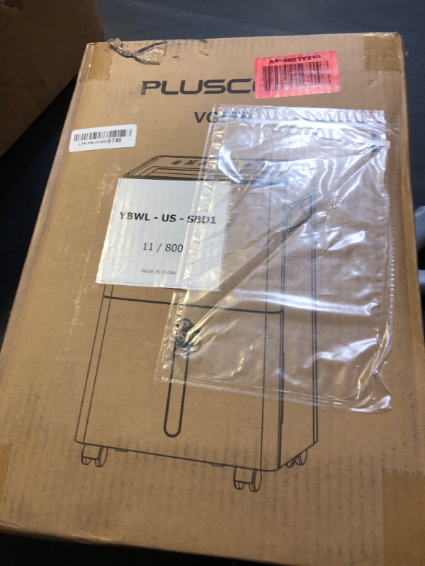 Photo 1 of 1500 Sq.ft Dehumidifier for Basement, PlUSCENT 21 Pints Quiet Dehumidifiers for Home, Large Room, Bedroom with Drain Hose, Smart Humidity Control & Monitor, 3 Operation Modes, 24H Timer, Auto Defrost