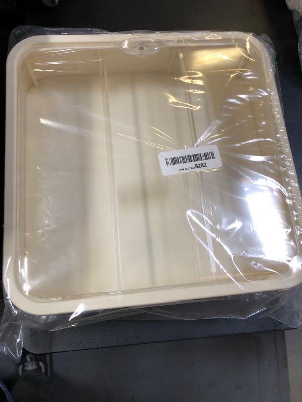 Photo 1 of Clear Display Case for Figures, Wall-Mounted Doll Storage Box, Adjustable Display Stand with Door Dust and Moisture Proof Suitable for Lego Collectibles Action Figures Pop Mart (Cream)