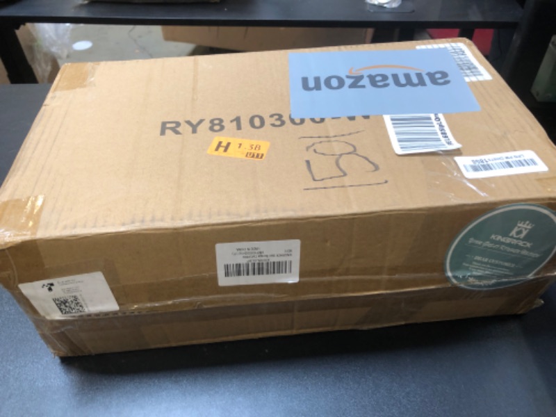 Photo 1 of KINGRACK Slim Storage Cart, 4-Tier Metal Utility Rolling Cart with Wheels, Narrow Shelving Unit, Skinny Storage Rolling Organizer, Storage Trolley Cart for Office Kitchen Bathroom Narrow Place, White