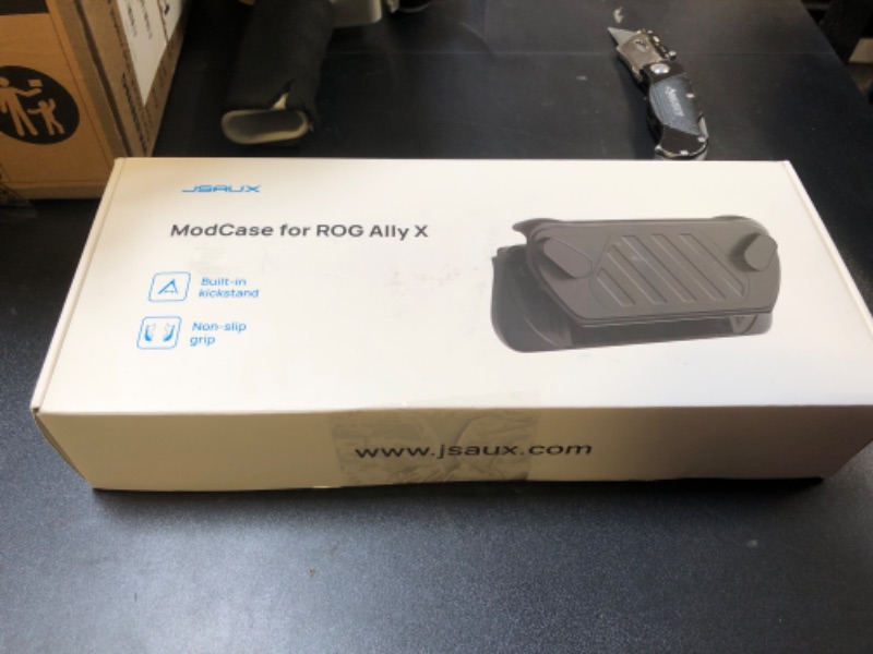 Photo 1 of JSAUX PC0111 ModCase Compatible with ASUS ROG Ally X, ROG Ally X Case with Detachable Front Shell, Include Protective Case, Face Cover, Metal Bracket and Strap - Basic Set