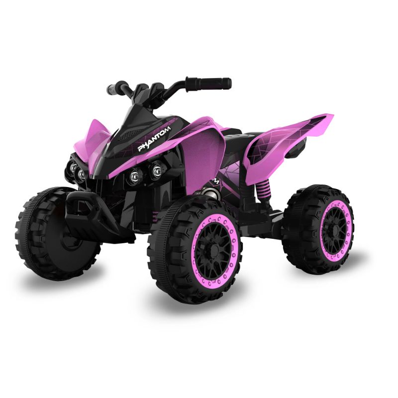 Photo 1 of 12 Volt Pink Phantom ATV Action Wheels Branded Battery Powered Rideon for Boys and Girls Ages 2 to 4 Years Old
