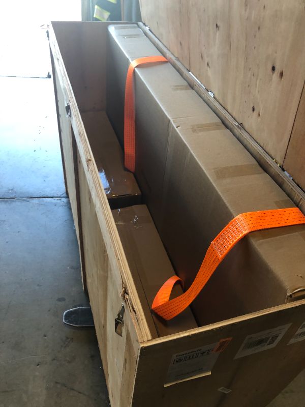 Photo 1 of TimesGate Extendable Dining Table for 8-12 Seat, Flexible Stretch, Tabletop Made from Rock Plate and Tempered Glass, Solid Carbon Steel Base, 35.4" D x 94.5" W x 30" H, Dark Grey