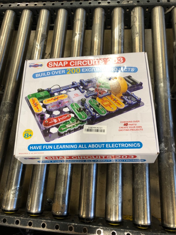 Photo 1 of Snap Circuits 203 Electronics Exploration Kit | Over 200 STEM Projects | Full Color Project Manual | 42 Snap Modules | Unlimited Fun