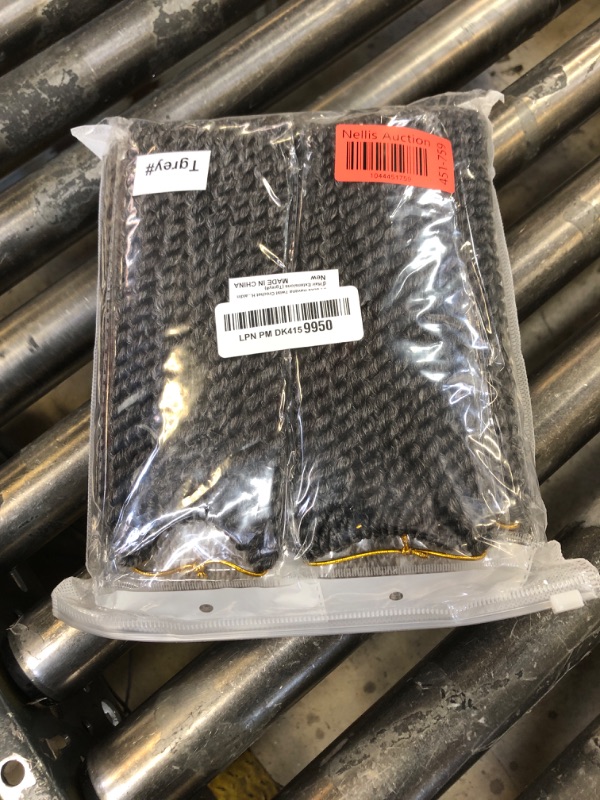 View 2 of Goddess Box Braids Crochet Hair With Curly Ends 14 Inch Bohomian Box Braids Crochet Braids 8 Packs 3X Crochet Braids Synthetic Braiding Hair Extension for Black Women(14 Inch (Pack of 8), T-Grey)………