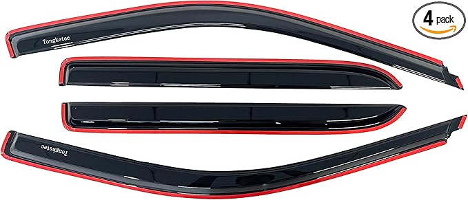 Photo 1 of Window Rain Guards,Vent Deflector,in-Channel Fits for 2009-2018 Dodge/RAM1500 Crew Cab,2011-2024 Ram 2500/3500 Crew Cab & Mega Cab, 2019-2023 Ram 1500 Classic Crew Cab Pickup 4pcs/Set
