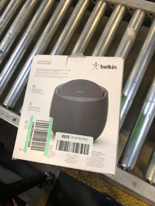 Photo 1 of Belkin SOUNDFORM Elite Hi-Fi Smart Speaker + Charger (Alexa Voice-Controlled Bluetooth Speaker) Sound Technology By Devialet, Fast Wireless Charging for iPhone, Samsung Galaxy & More - Black