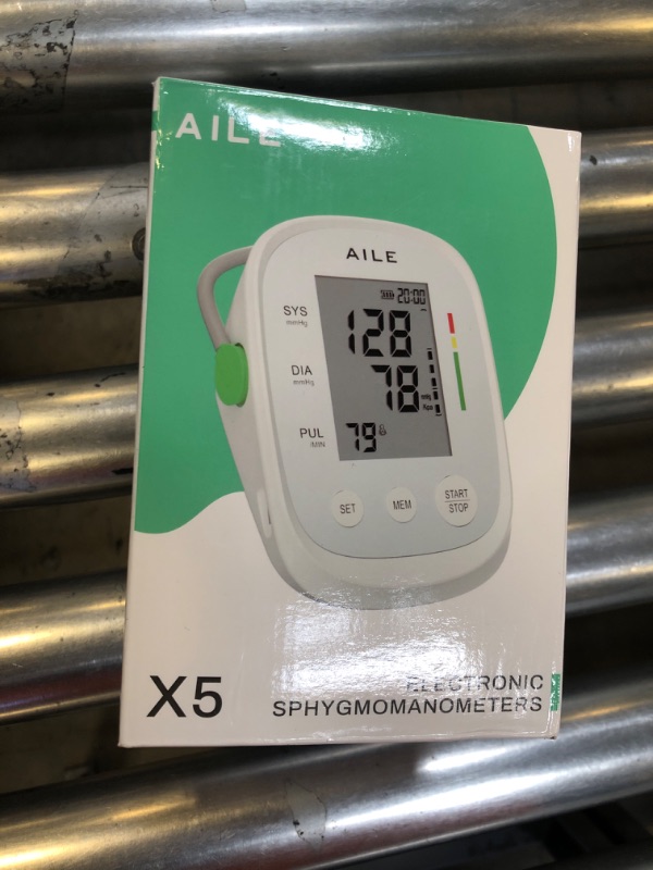 Photo 1 of Blood Pressure Monitor,AILE blood pressure machine Upper Arm Large Cuff(8.7"-16.5"Adjustable),automatic high blood pressure cuff for home use,(BP)blood pressure monitor,2*99 memory,Easy to use/travel