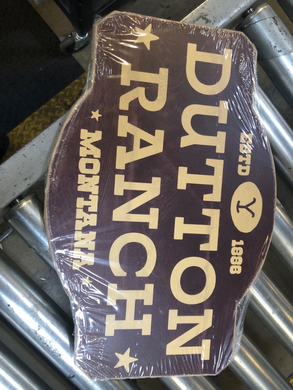 Photo 1 of Yellowstone TV Show Dutton Ranch Wood Wall Decor - Yellowstone Dutton Ranch Sign for Home Decorating