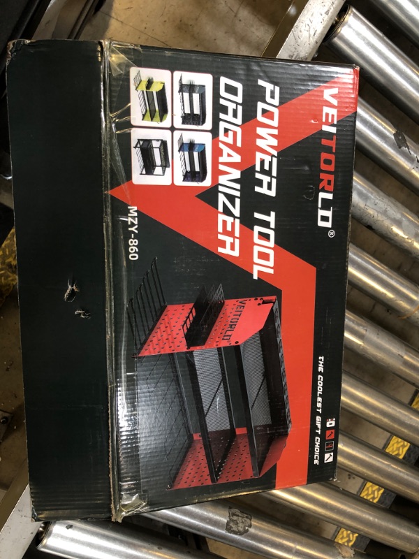 Photo 1 of Veitorld Power Tool Organizer with Charging Station, 4 Drill Holders - Heavy Duty Modular Wall Mount Rack for Garage, Tool Storage Organizer - Gifts for Him Men Dad Husband Anniversary Fathers Day