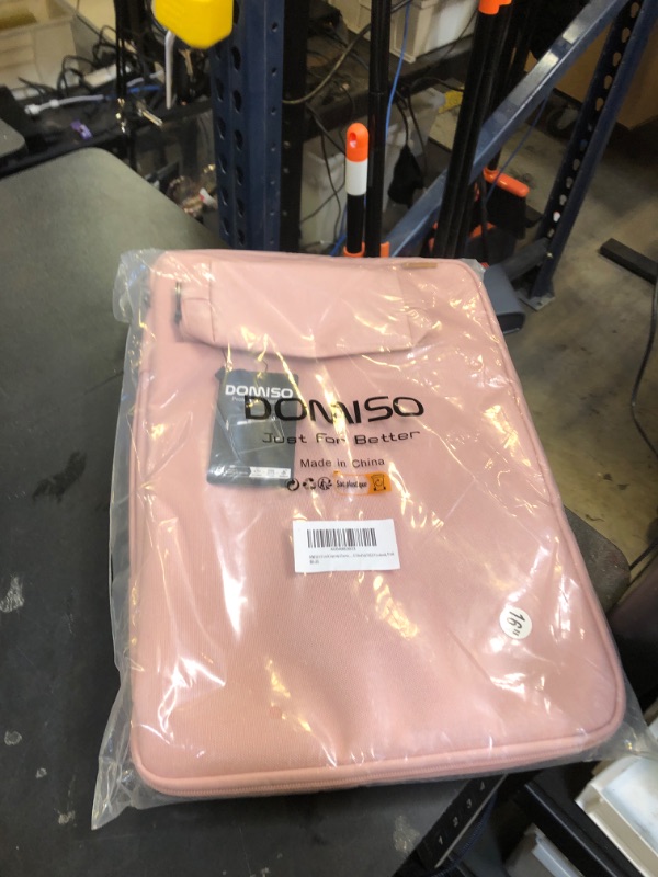 Photo 1 of DOMISO 16 inch Laptop Sleeve Case Water Resistant Shockproof Protective Computer Bag for 16" Dell/HP Pavilion Envy/ThinkPad IdeaPad/ASUS Vivobook,Pink