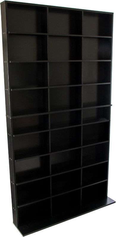 Photo 1 of Atlantic Elite XL Media Storage Cabinet – Protect & Organize Prized Music, Movie, Video Games, Collectables & Memorabilia Collections, PN 38408117 in Black
