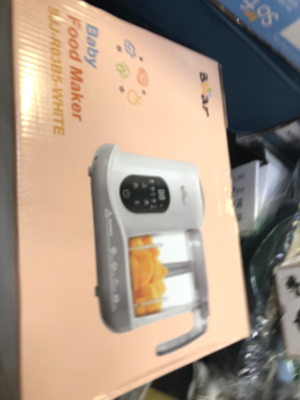 Photo 1 of BEAR 2024 Baby Food Maker | One Step Baby Food Processor Steamer Puree Blender | Auto Cooking & Grinding | Baby Food Puree Maker with Self Cleans | Touch Screen Control, White