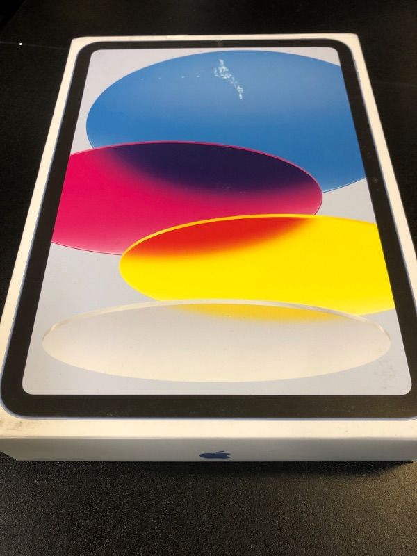 Photo 2 of Apple iPad (10th Generation): with A14 Bionic chip, 10.9-inch Liquid Retina Display, 64GB, Wi-Fi 6, 12MP front/12MP Back Camera, Touch ID, All-Day Battery Life – Blue