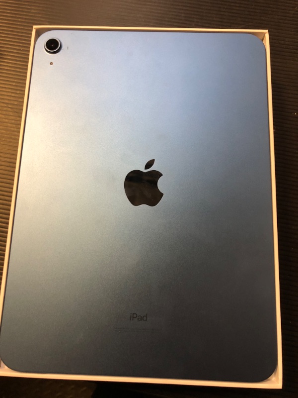 Photo 5 of Apple iPad (10th Generation): with A14 Bionic chip, 10.9-inch Liquid Retina Display, 64GB, Wi-Fi 6, 12MP front/12MP Back Camera, Touch ID, All-Day Battery Life – Blue