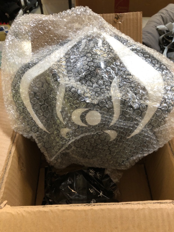 Photo 1 of Fudaole Punk Moon Mask For Adult,LED Mask,Futuristic Knight Techwear,Cosplay Fit Halloween Party Music Festival (Moon Knight)