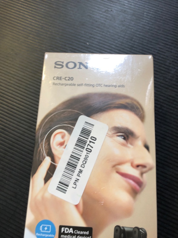 Photo 2 of Sony CRE-C20 Self-Fitting OTC Hearing Aids for Mild to Moderate Hearing Loss, Prescription-Grade Sound Quality, Compact Virtually Invisible Design, Customizable App, and Rechargeable Battery