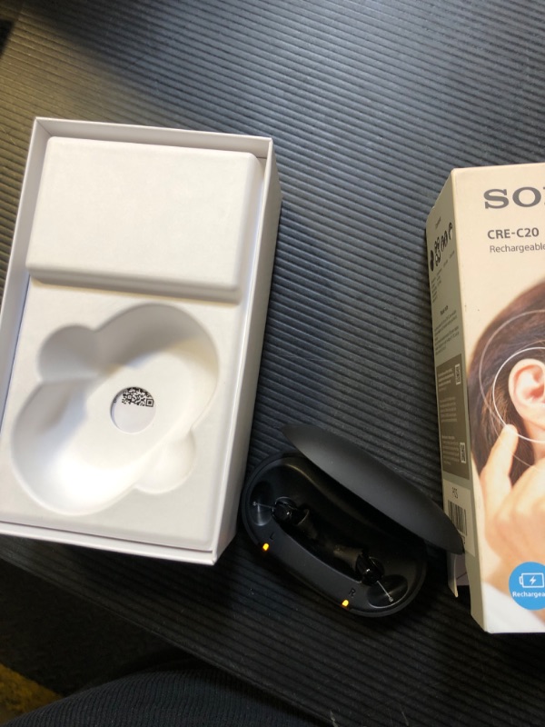 Photo 3 of Sony CRE-C20 Self-Fitting OTC Hearing Aids for Mild to Moderate Hearing Loss, Prescription-Grade Sound Quality, Compact Virtually Invisible Design, Customizable App, and Rechargeable Battery