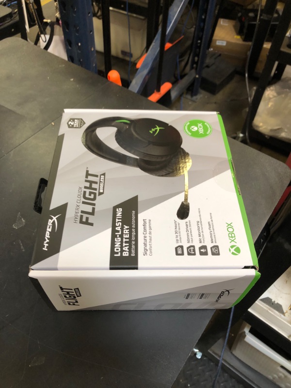 Photo 1 of HyperX CloudX Flight – Wireless Gaming Headset, Official Xbox Licensed, Compatible with Xbox One and Xbox Series X|S, Game and Chat Mixer, Memory Foam, Detachable Noise-Cancellation Microphone