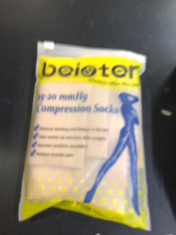 Photo 1 of beister 15-20 mmHg Open Toe Medical Compression Stockings for Women Men, Thigh High Graduated Compression Socks with Dot Silicone Band, Support Circulation Pressure Stockings for Varicose Veins, Edema