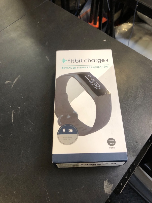 Photo 2 of Fitbit Charge 4 Black Advanced Fitness Tracker