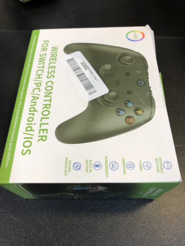 Photo 1 of JINHOABF Wireless PC Controller,Bluetooth Gaming Controller,Compatible with for Windows PC,iPhone,Android,Switch,Steam Deck,TV,With Hall Triggers,Double Shock,Turbo Function(Black)