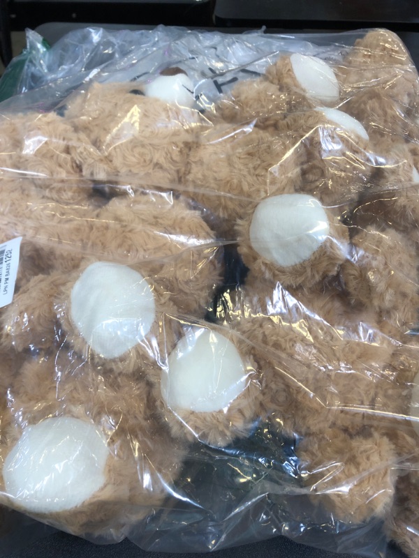 Photo 1 of Liliful 8 Pieces 8 Inch Bear Stuffed Animal Bulk Stuffed Animals Plush Toys Bear Party Favors for Baby Shower Birthday Party Gifts Supplies(Light Brown)