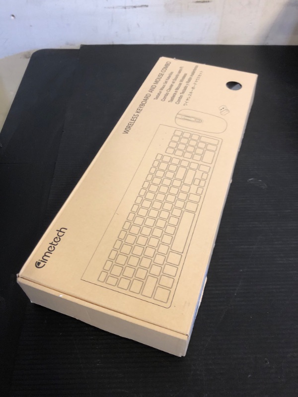 Photo 1 of cimetech EasyTyping KF10 Wireless Keyboard and Mouse Combo, [Silent Scissor Switch Keys][Labor-Saving Keys]Ultra Slim Wireless Computer Keyboard and Mouse, Easy Setup for PC/Laptop/Mac/Windows - Grey