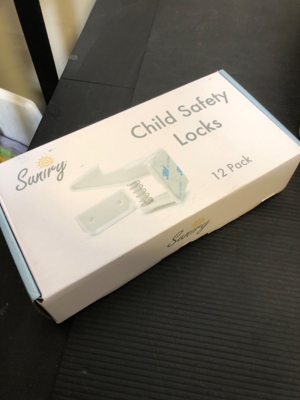 Photo 1 of 12 Pack Cabinet Locks Child Safety | Baby Safety Cabinet Locks NO Drilling 3M Adhesive Baby Proof Drawer Lock Child proofing cabinets latches for Kids Latch for Drawers & Door Child Safety Locks