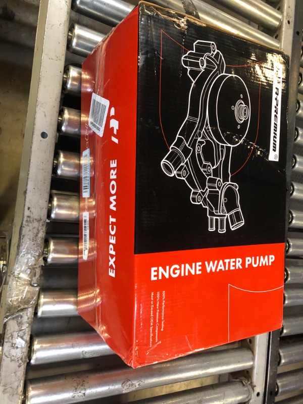 Photo 2 of A-Premium Water Pump (W/ Thermostat) Compatible with Chevy, GMC, & Cadillac Models, 4.8L 5.3L 6.0L - Silverado, Tahoe, Suburban, Sierra, Yukon, H3 - Replace# AW6009 45002 252-901