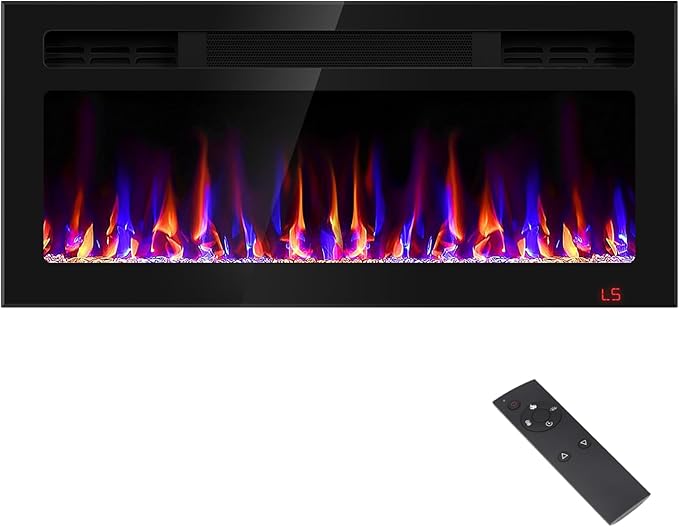 Photo 1 of BLACK ELECTRIC FIREPLACE 