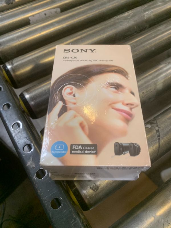 Photo 3 of Sony CRE-C20 Self-Fitting OTC Hearing Aids for Mild to Moderate Hearing Loss, Prescription-Grade Sound Quality, Compact Virtually Invisible Design, Customizable App, and Rechargeable Battery