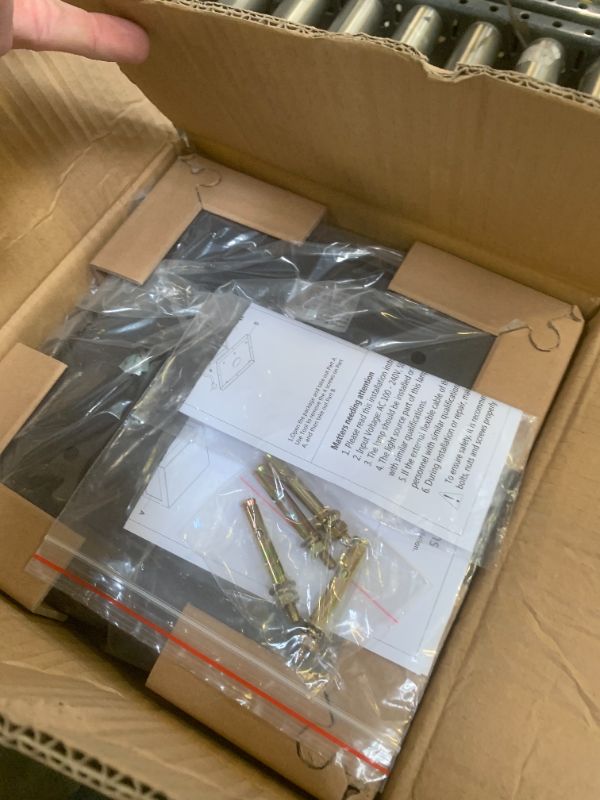 Photo 1 of MVBT Outdoor Modern Post Light, LED Fence Deck Cap Light High Voltage Wired Lantern Column Lamp for Flat Surface Patio Garden Decoration with IP65 Waterproof E26 Bulb