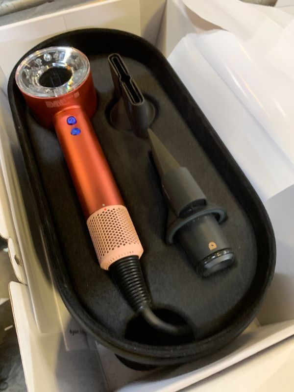 Photo 2 of Dyson Special edition Supersonic Nural™ hair dryer in Strawberry bronze and blush pink designed Presentation  