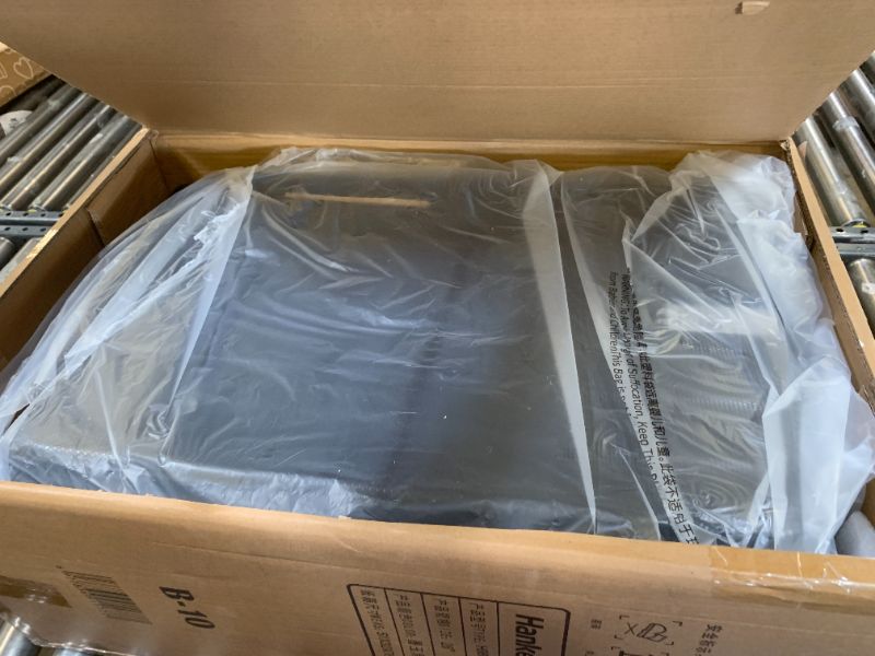 Photo 1 of Hanke 26 Inch Large Checked Luggage PC Hard Shell Luggage Top Opening Travel Luggage Suitcases with Wheels for Woman Men.(Jet Black)