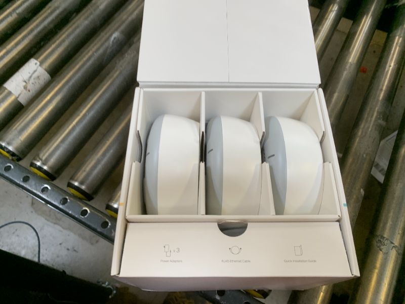 Photo 2 of TP-Link Dual-Band BE5000 WiFi 7 Mesh Wi-Fi System (Deco BE25) | 4-Stream 5 Gbps | 240 Mhz Channels | Covers up to 6,600 Sq.Ft | 2X 2.5G Ports Wired Backhaul | VPN,MLO, AI-Roaming, HomeShield (3-Pack)